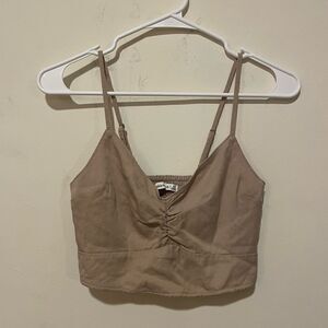 NWT Abercrombie & Fitch Beige Crop Top